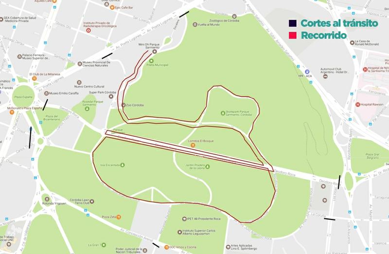 cortes por maratón de la mujer