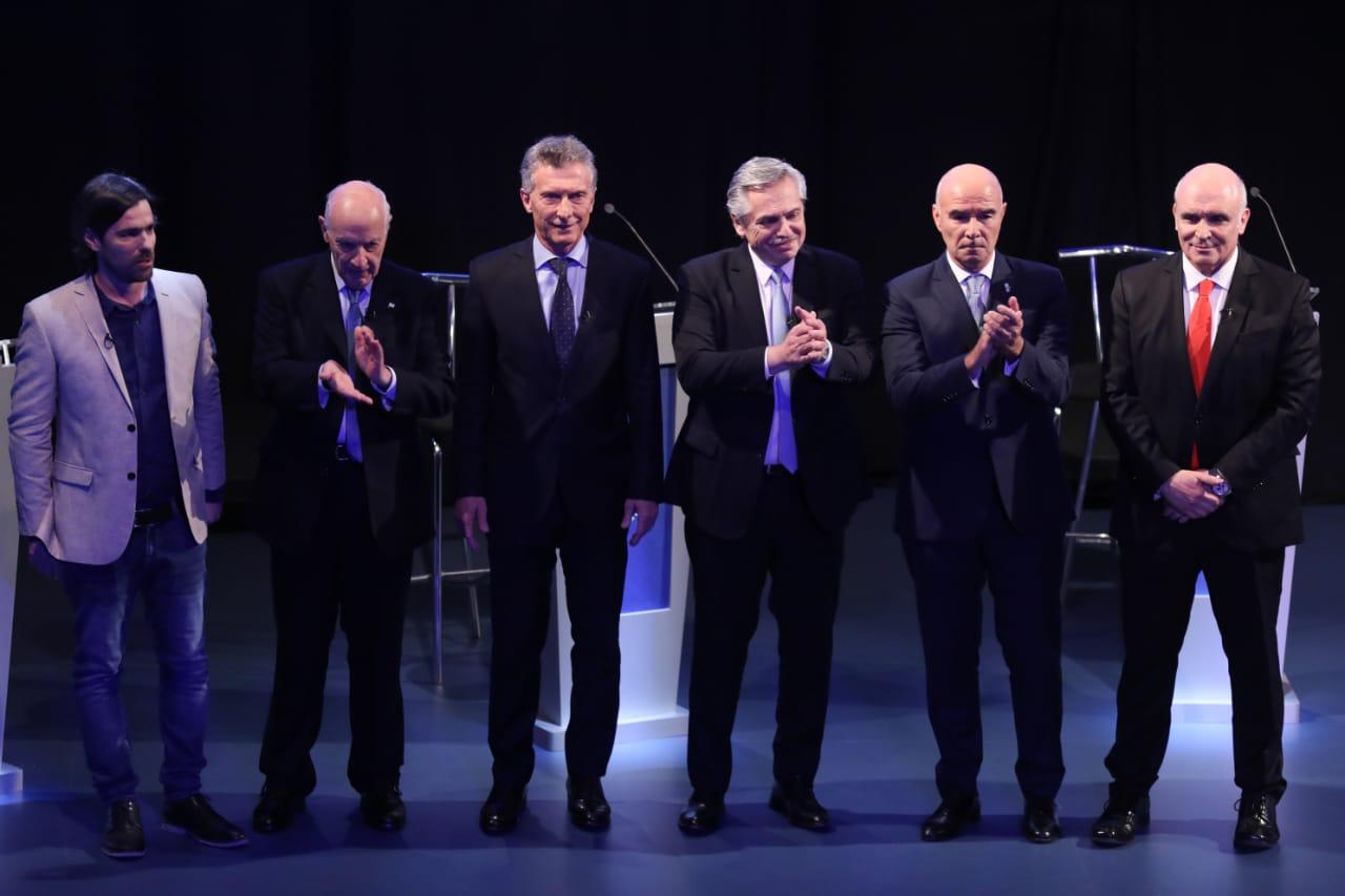 cierre debate presidencial prensa Frente de todos