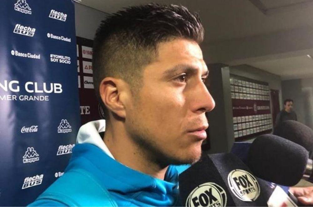 Jonatan Cristaldo ante la prensa
