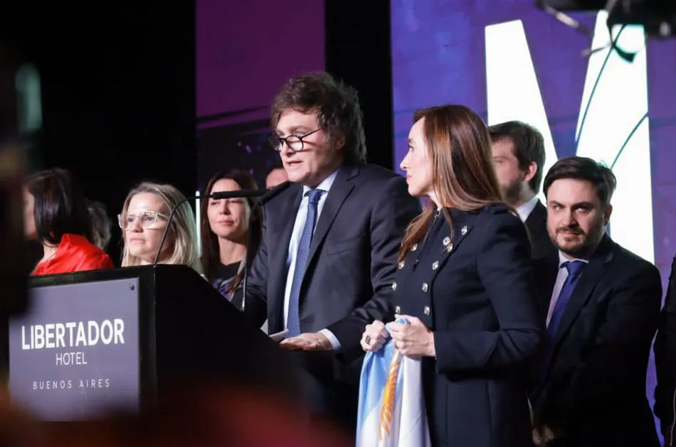 Javier Milei, acto resultado PASO (NA)