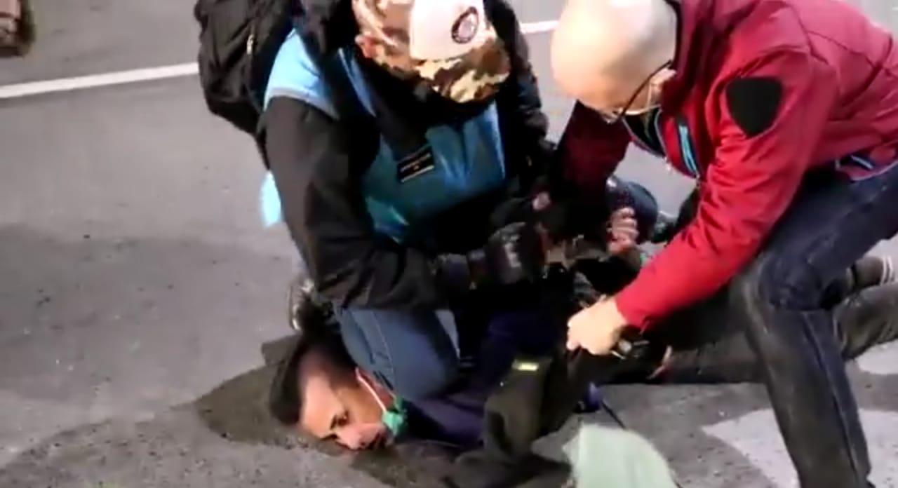 Represión marcha Santiago Mladonado
