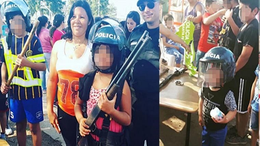 niños represion