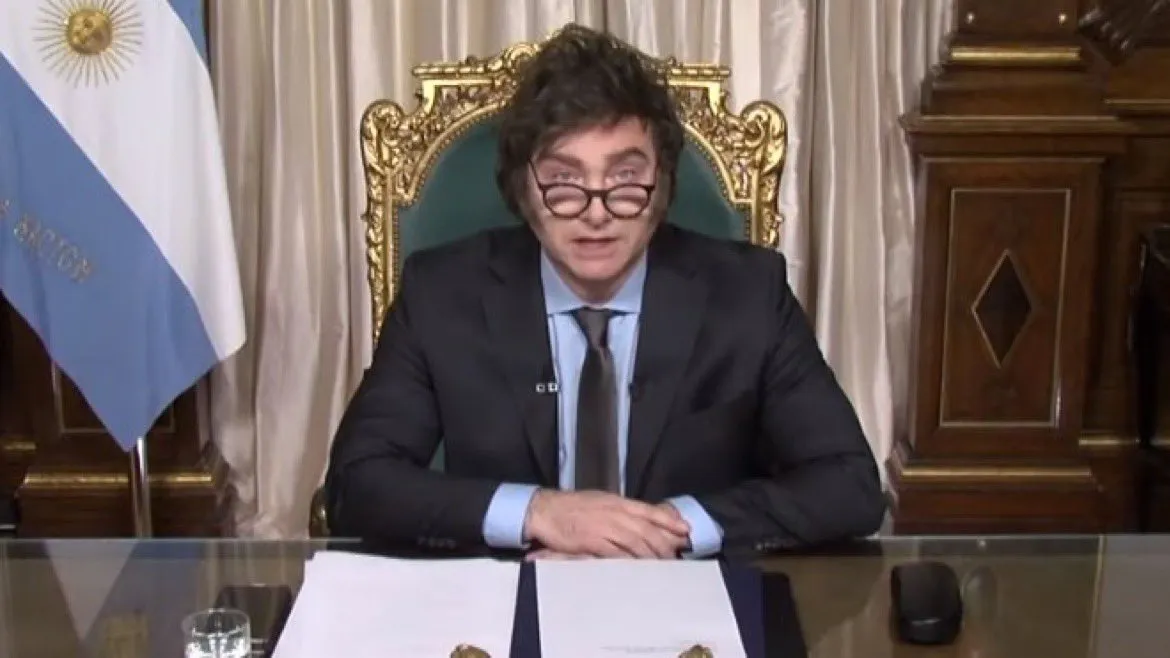 JAVIER MILEI CADENA NACIONAL