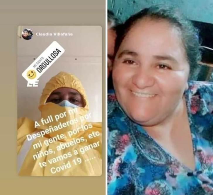 Claudia Villafañe, enfermera fallecida por covid by gentileza