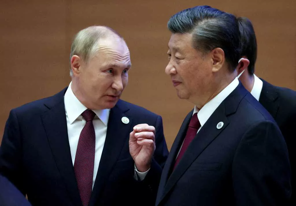 Xi Jinping y Vlamiri Putin by na