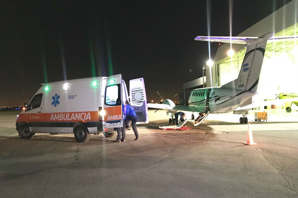 Avión sanitario Gobierno de Córdoba