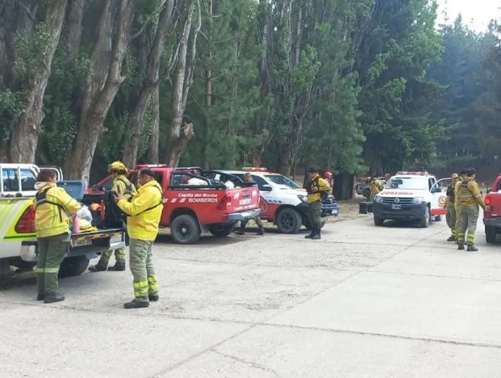 Bomberos cordobeses en Chubut prensa.cba
