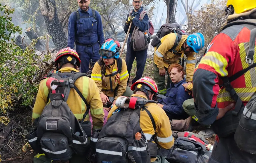 Bomberos cordobeses en Cholila (Gobierno de la Provincia) 02