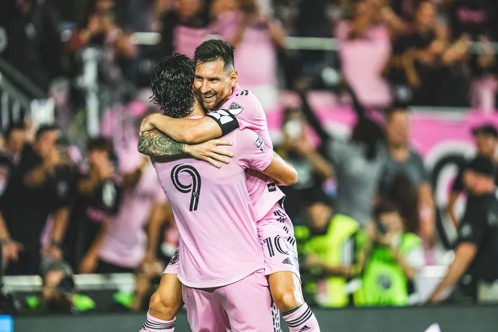 Messi festeja (Twitter Inter Miami)