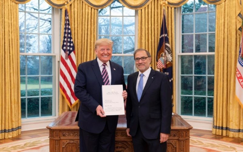 Trump Argüello Oficial Casa Blanca