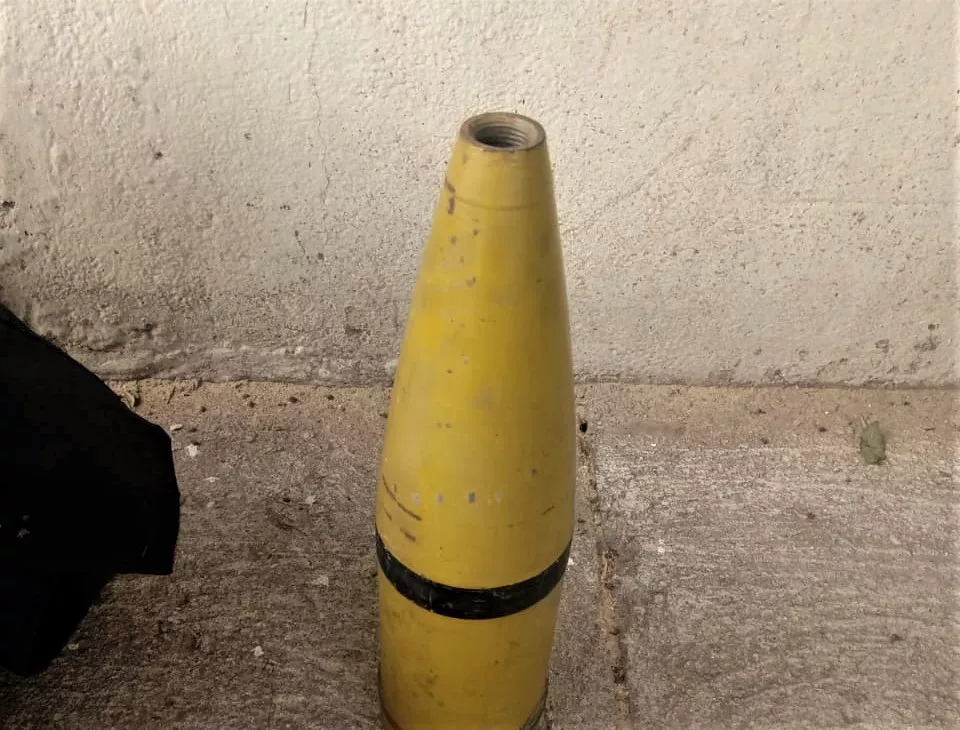 Proyectil encontrado en General Bustos (Policía)