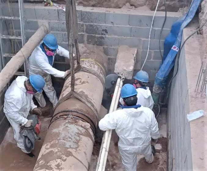 Trabajo de Aguas Cordobesas en la zona sur de Córdoba