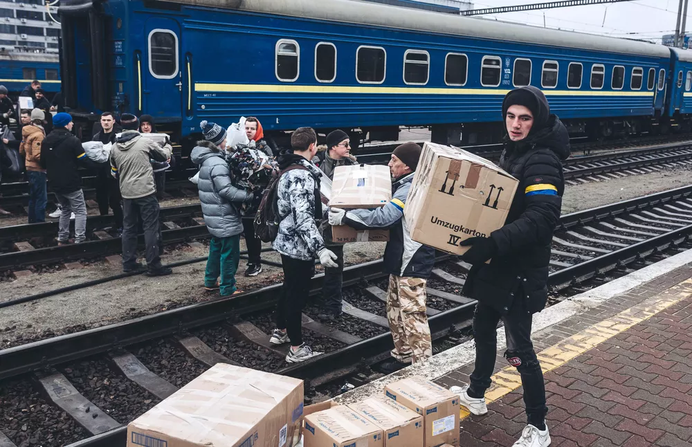 Donaciones en Kiev (Foto by NA)