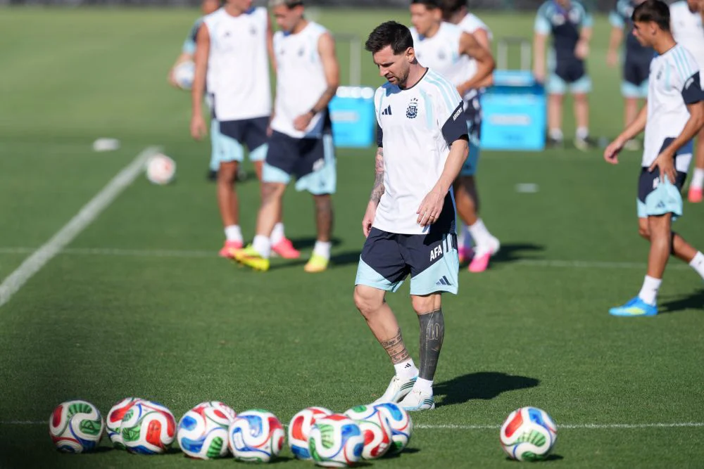 Selección argentina preparativos para debut @argentina
