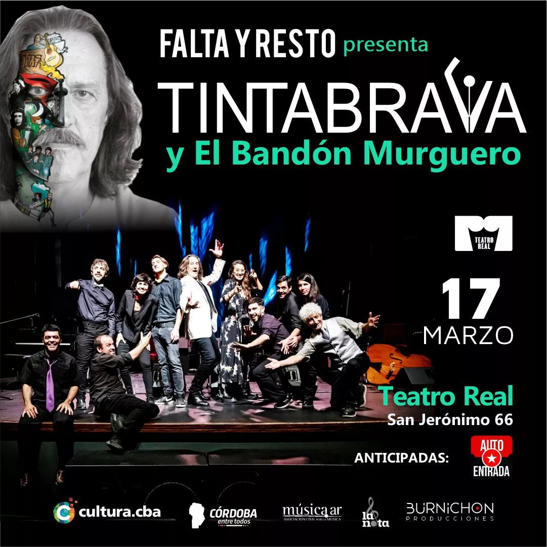 Flyer Tintabrava y el Bandón Murguero
