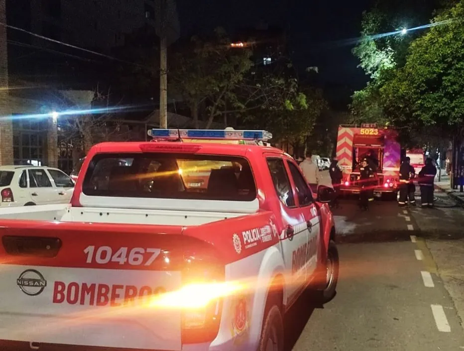 Incendio en barrio General Paz (Policía)