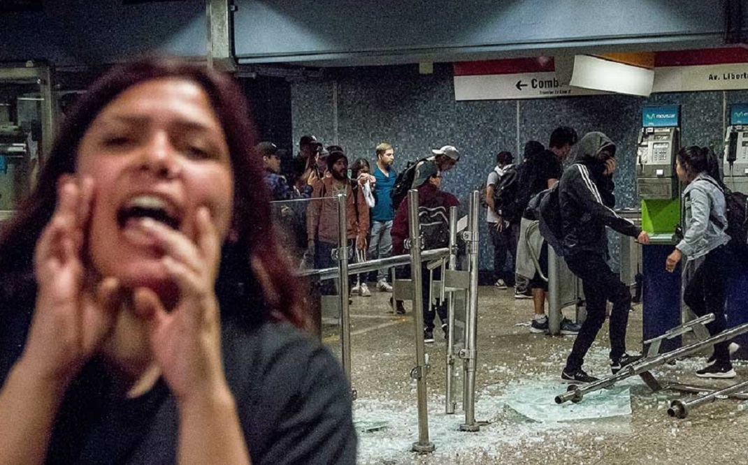 disturbios en chile télam