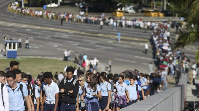 Cuba Fidel despedida