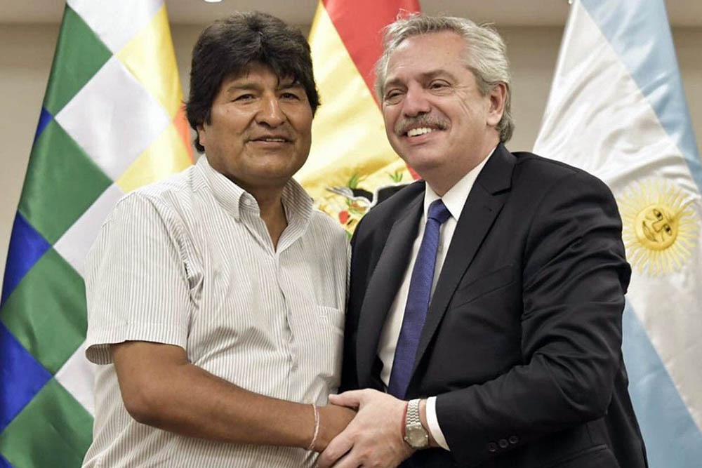 Evo Morales Alberto Fernandez © Telam