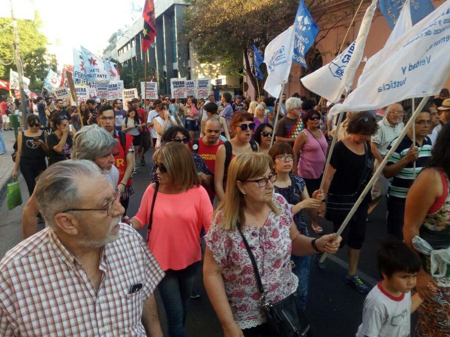 Marcha Rafael Nahuel Mesa de trabajo DDHH CBA