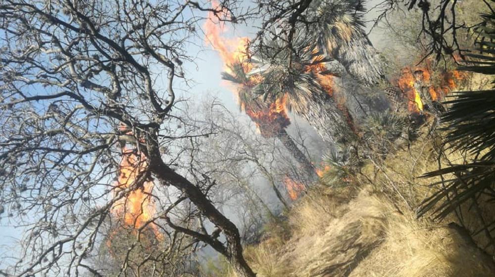 Incendio en Ambul Bomberos de Salsacate