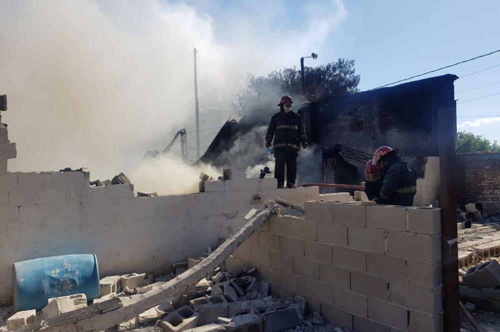 Incendio deposito de la aduana