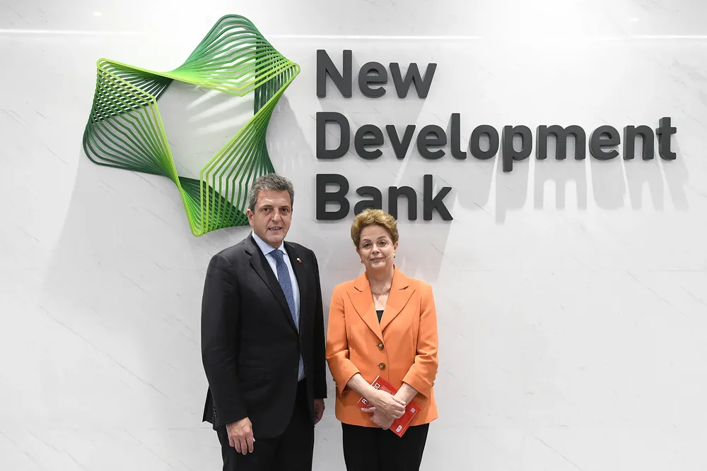 Massa y Roussef en el Nuevo Banco de Desarrollo de los BRICS (2)
