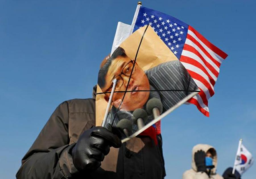 manifestantes corea