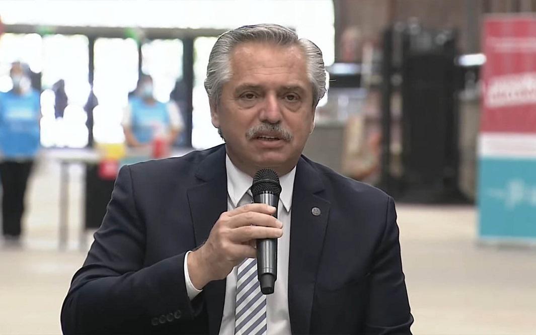 alberto fernandez en lanus telam