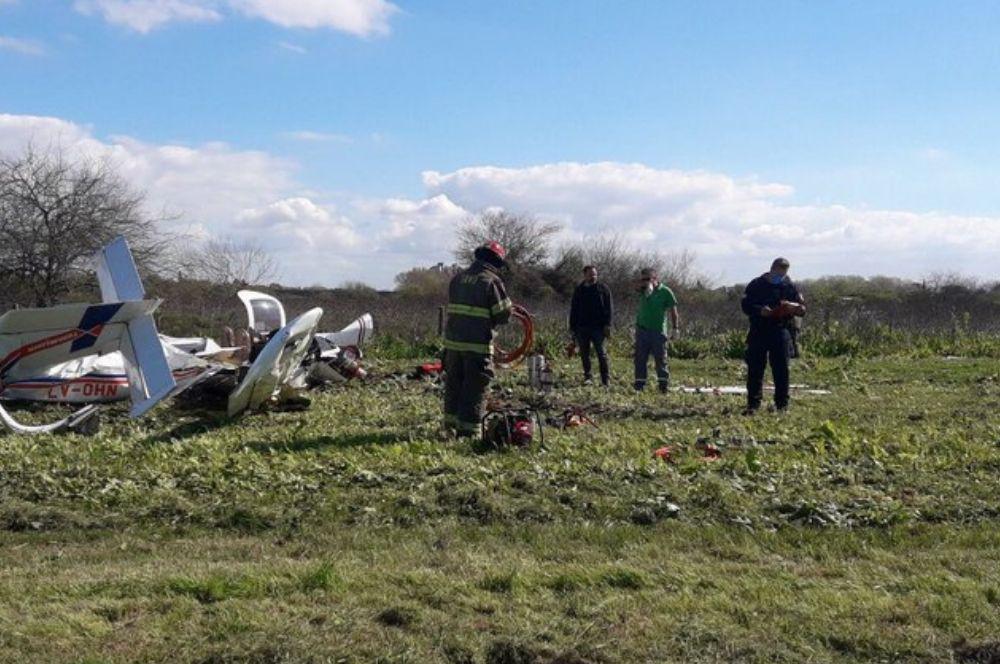 Avioneta cae en la Autopista Bs As La Plata 24 09 2021