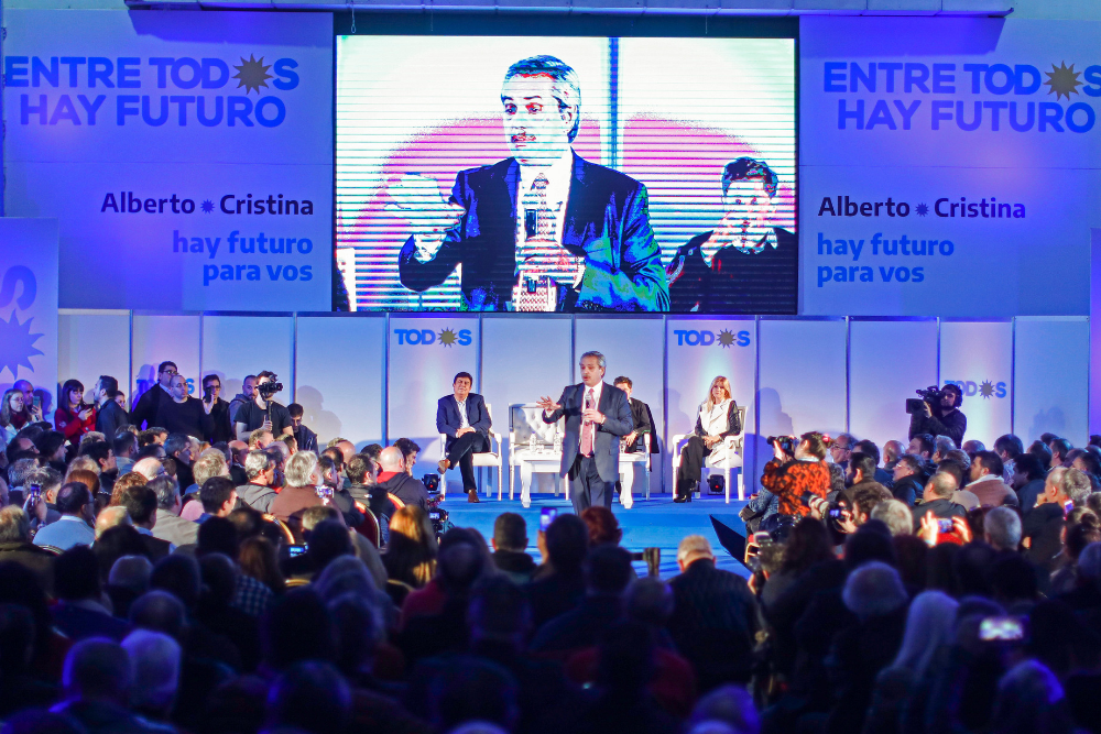 Alberto Fernández acto en La Matanza NA