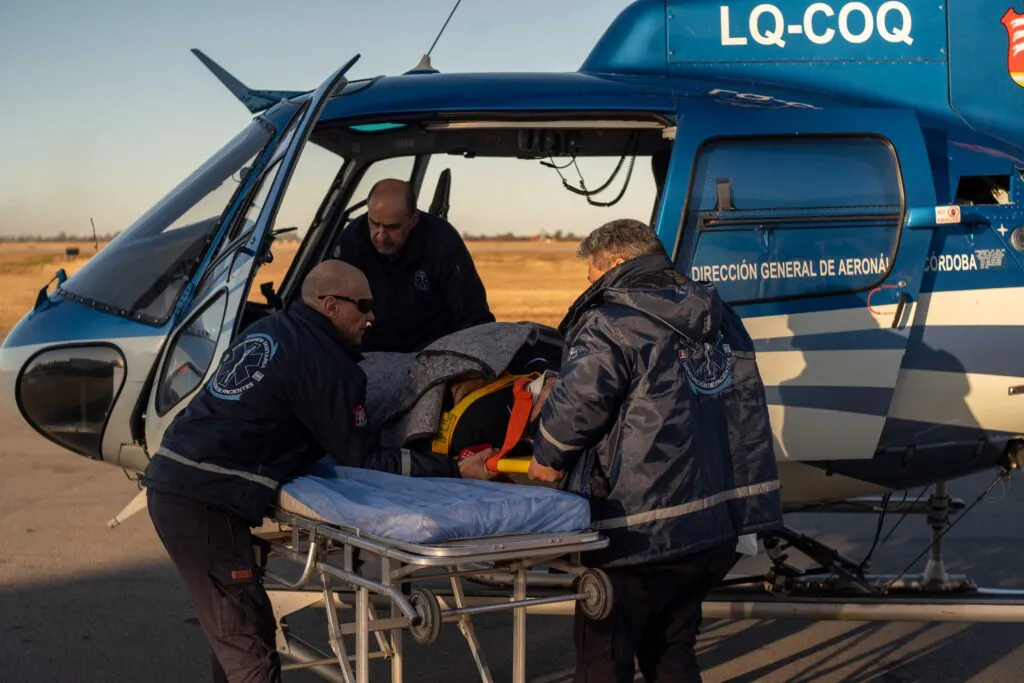 rescate aéreo en el champaquí