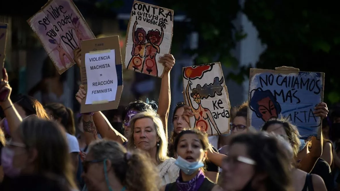 Contra la Villación Grupal manifestación by Télam
