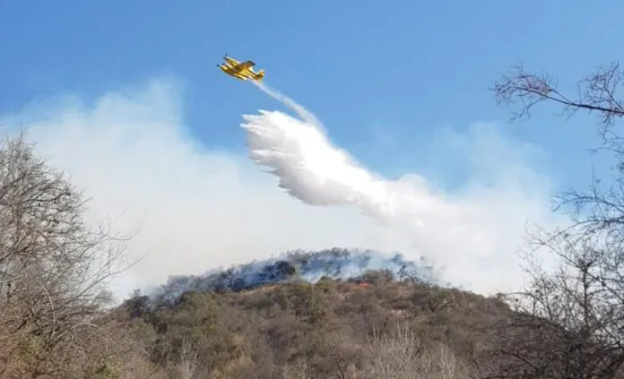 Incendio en Icho Cruz (El Diario de Carlos Paz)