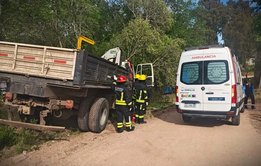 Falleció un camionero en Embalse (Policía)