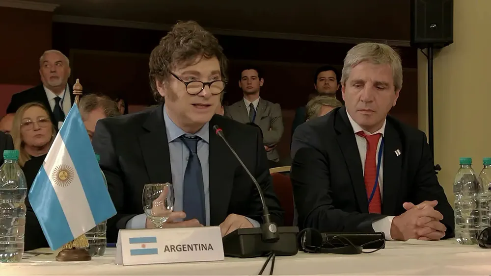 Milei en la Cumbre de líderes del Mercosur (NA)