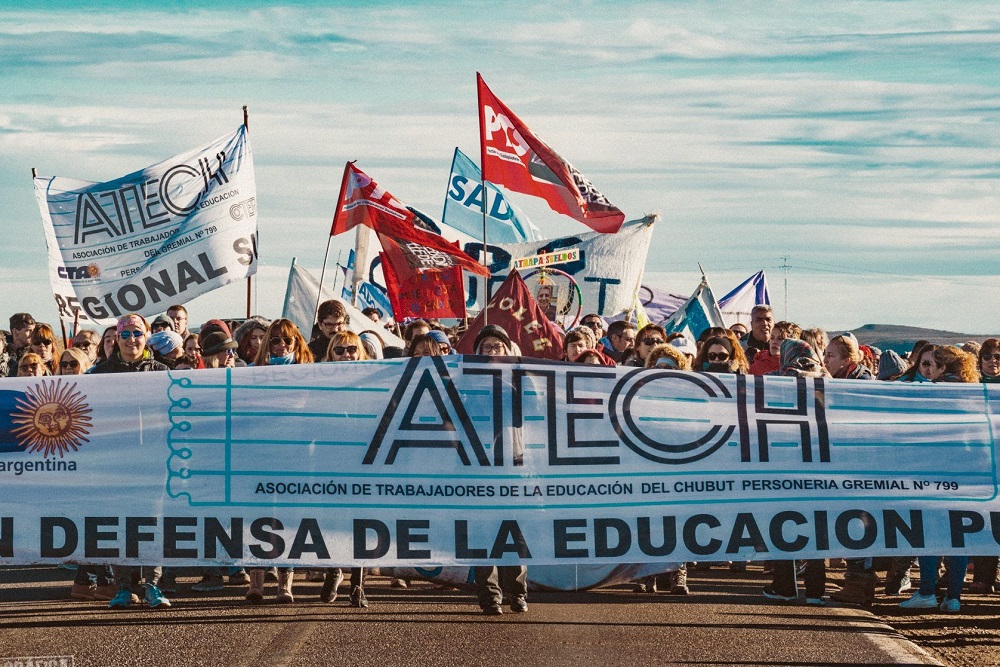 Protesta docente chubut by gentileza