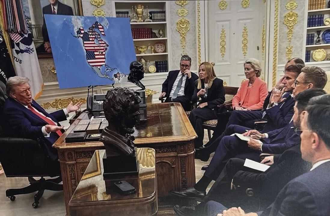 Foto con IA trump