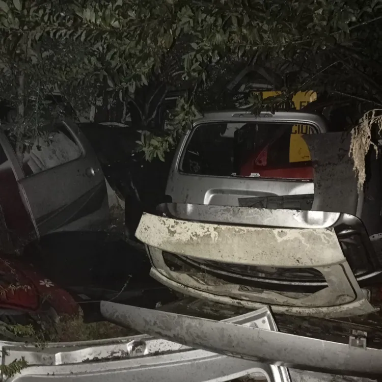 Autopartes encontradas en vivienda incendiada (Policía)