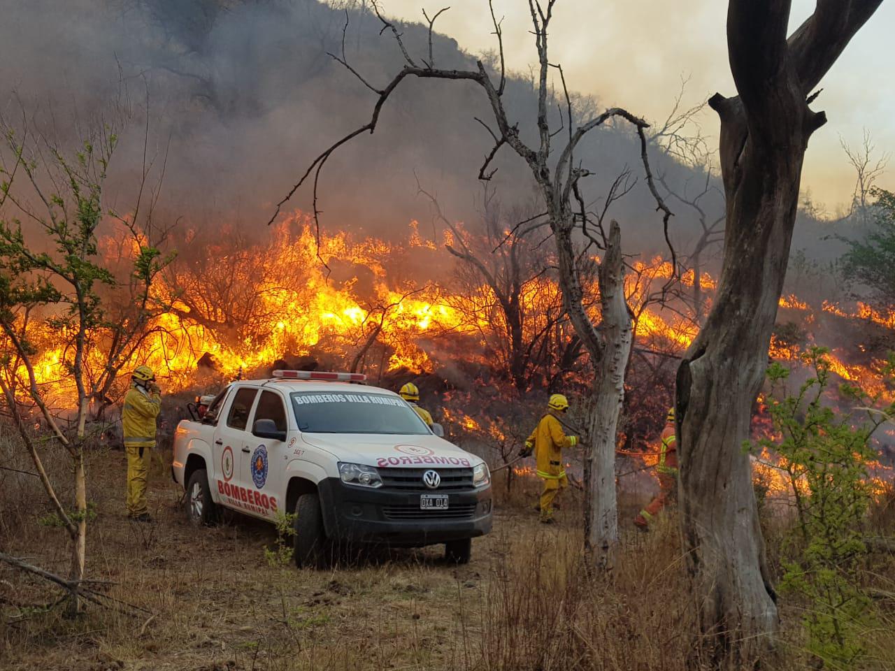Bomberos fuego en Córdoba @gobdecordoba