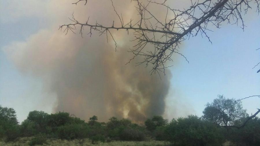 Incendio en las Sierras