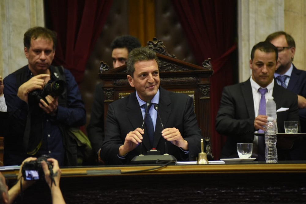 Sergio Massa prensa Diputados