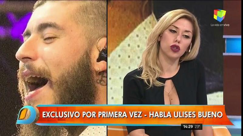 Ulises Bueno se cruzó con su ex en Intrusos