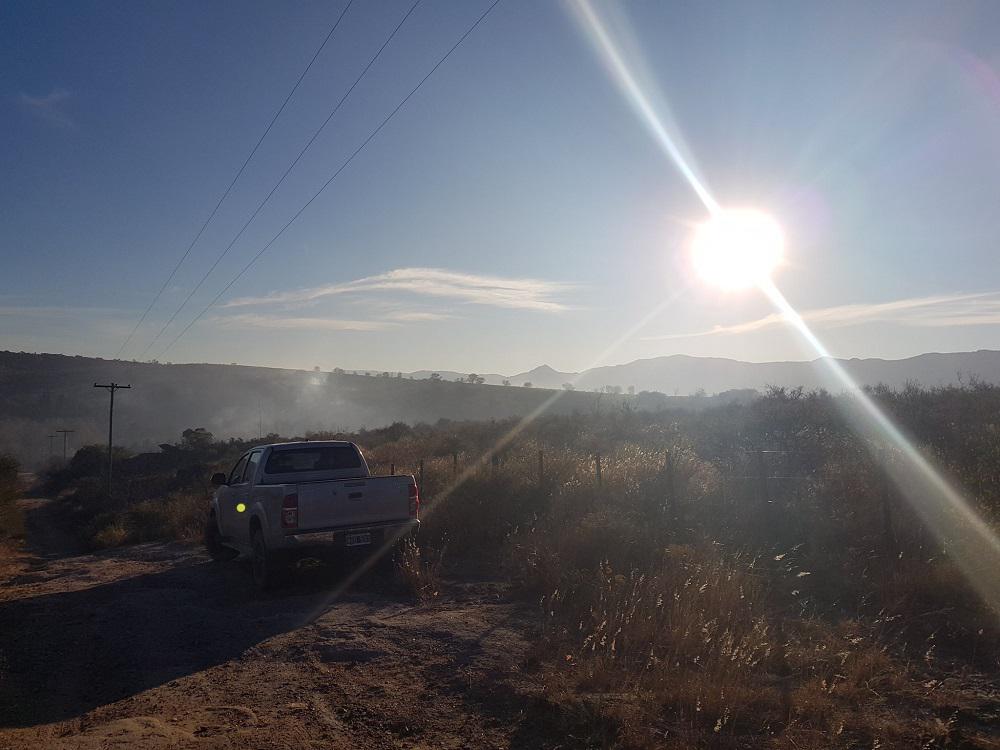Incendio en Bialet Masse prensa Ministerio de Seguridad