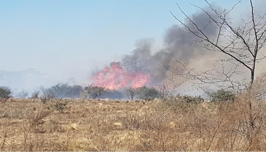 incendio en la calera