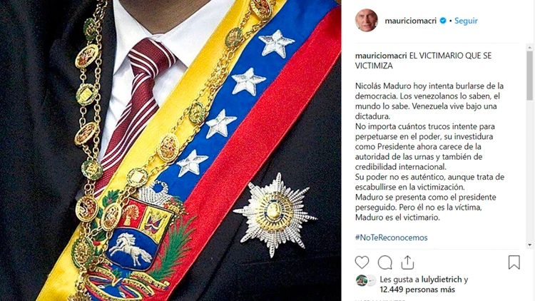 Macri sobre maduro