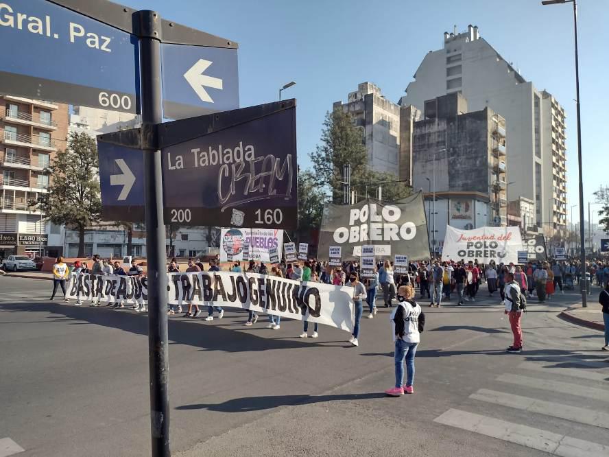 Masiva movilización del Polo Obrero por “trabajo genuino”, en Córdoba y el país