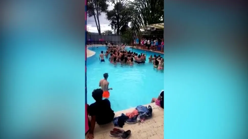 viaje de egresado en Carlos Paz by captura de video
