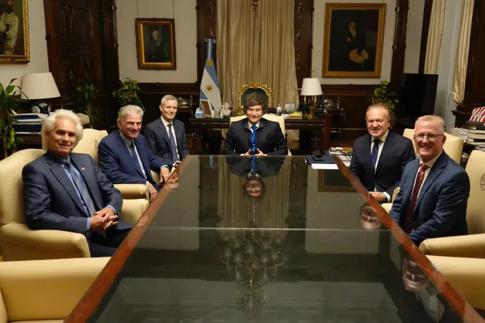 Milei recibió a evangélicos (OPRA)