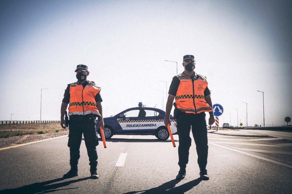 corte de rutas por polvo by Twitter Policía